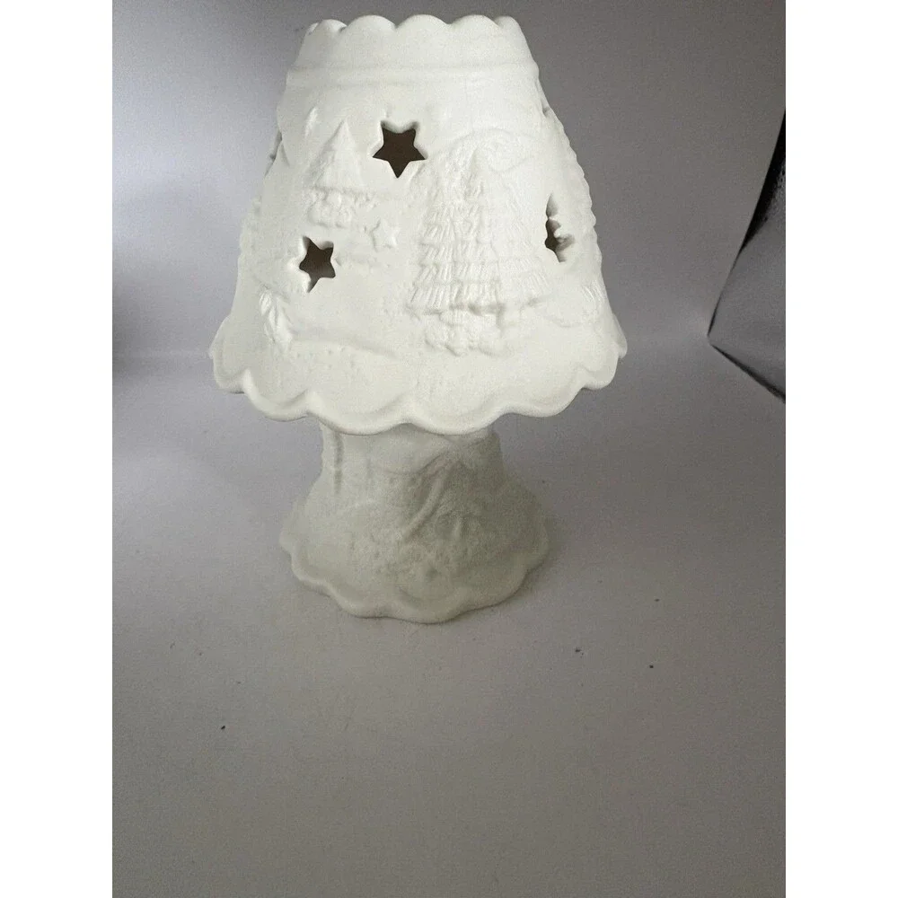 Vintage Dickson’s Ceramic Festive Starry Fairy Lamp Votive Candle Holder Xmas
